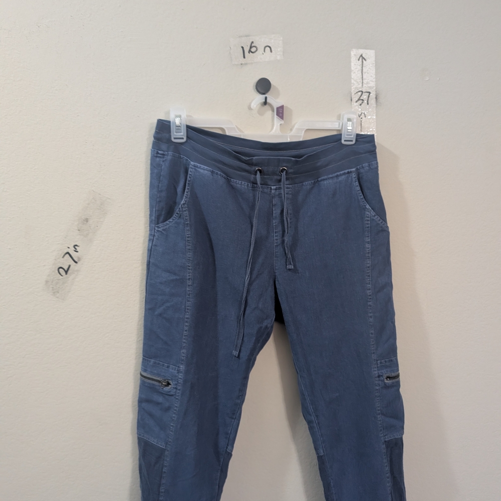 XCVI Denim Blue Casual Pants Stretchy - Picture 2 of 7